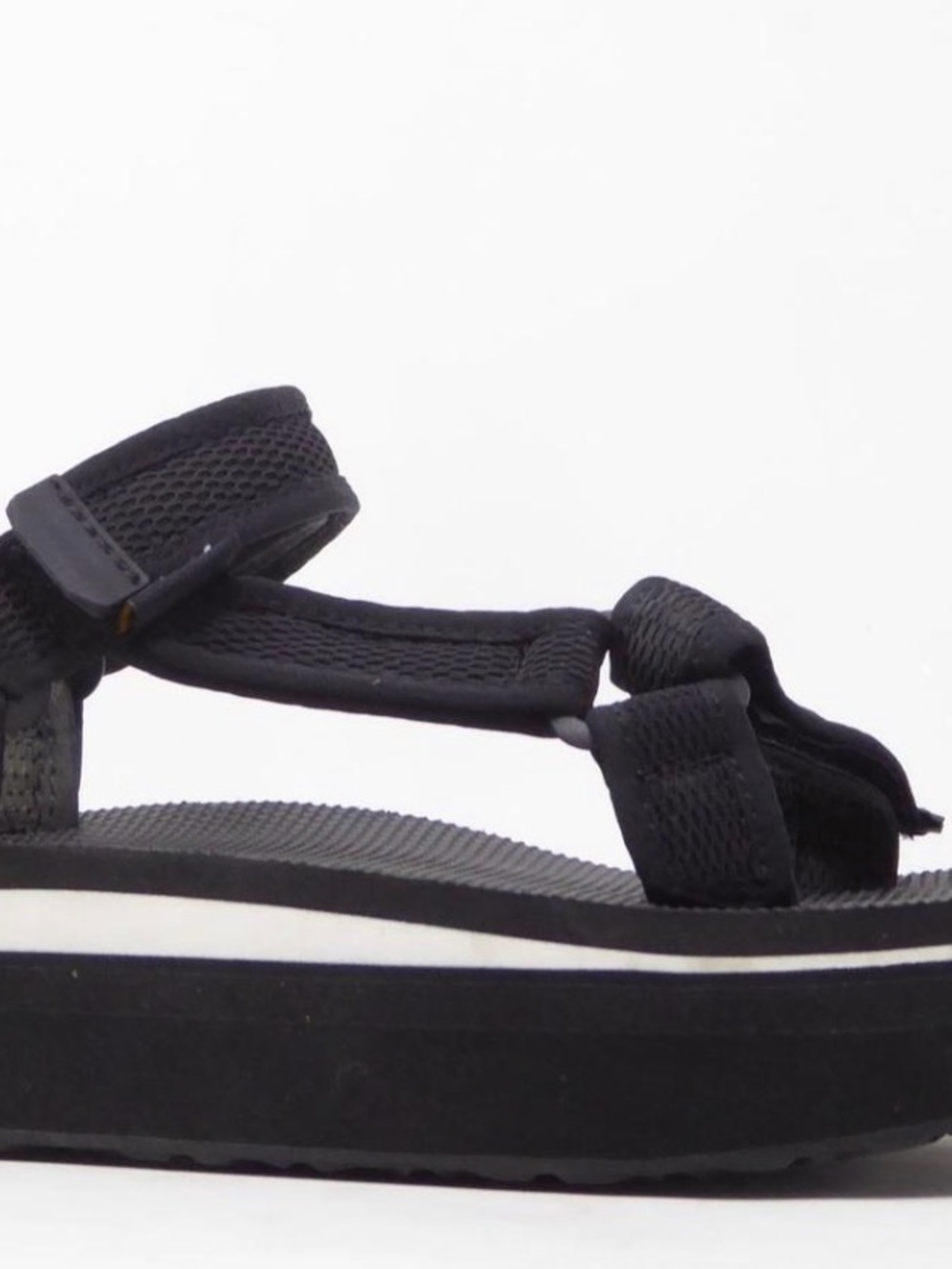 Teva Black Platform Sport Sandals